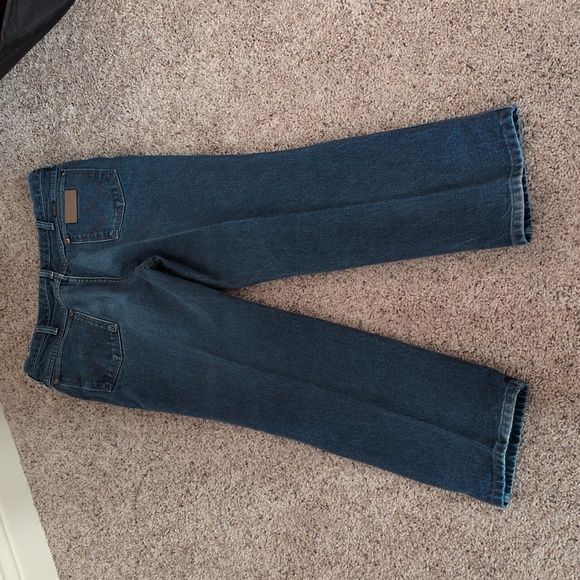 Wrangler Men's Dark Blue Straight Jeans 38 X 30 - Picture 3 of 5